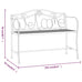 Aggio 2-Seater Garden Bench. 104 cm Black Steel