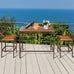 Savannah 3 Pieces Outdoor Bar Table Set \