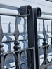 Rochelle Black Wrought Iron Gate 191cm H x 117.5cm W
