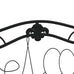 Aggio 2-Seater Garden Bench. 104 cm Black Steel