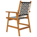 Sevigny Garden Chairs 2 pcs Solid Acacia Wood