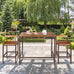 Savannah 3 Pieces Outdoor Bar Table Set \