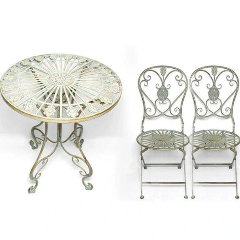 Desiree 3pc Folding French Inspired Bistro Set