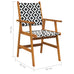 Sevigny Garden Chairs 2 pcs Solid Acacia Wood
