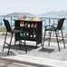 Glory 3pc Patio Bar Set