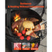 Matala 55.9cm Iron Chiminea Fireplace with Grill Mesh & Chimney Cover