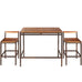 Savannah 3 Pieces Outdoor Bar Table Set \