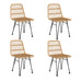 Fina Garden 4 Person Rattan Dining Set