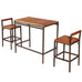Savannah 3 Pieces Outdoor Bar Table Set \