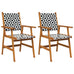 Sevigny Garden Chairs 2 pcs Solid Acacia Wood