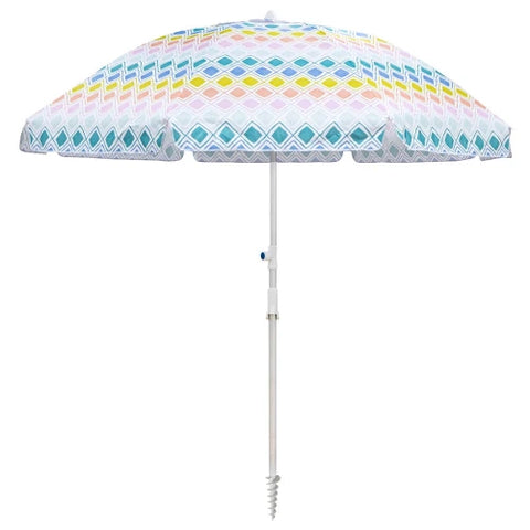 Sea Breeze 220cm Beach Umbrella w/ Bag.