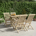 Enzo 5 Piece Garden Dining Set. Solid Wood Teak