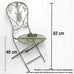 Desiree 3pc Folding French Inspired Bistro Set