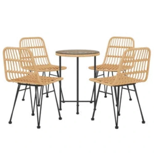 Fina Garden 4 Person Rattan Dining Set