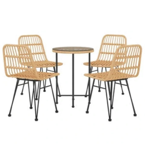 Fina Garden 4 Person Rattan Dining Set