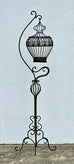Honfleur Decorative Black Wrought Iron Birdcage. 1.65m