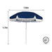 Taranto Beach Umbrella - Blue Retro Style with Tassels