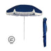 Taranto Beach Umbrella - Blue Retro Style with Tassels