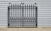 Rochelle Black Wrought Iron Gate 191cm H x 117.5cm W