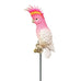 4 x Cockatoos on 12cm Sticks for Garden Decor