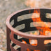 Nadir Firepit/Brazier Open Cut-Out Geometric Design. 43cm