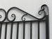 Camille Black Wrought Iron Side Gate. 191.0H x 117.5W cms