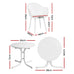 Rondelay 5pc Dining Set. White