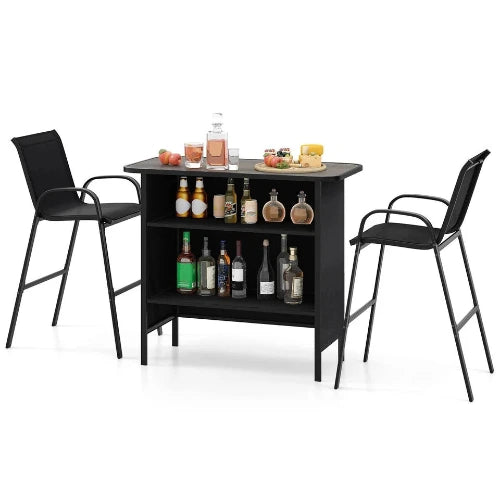 Glory 3pc Patio Bar Set