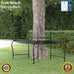 Alesso Half Circular Tree Bench. Black Steel. 150cm Round