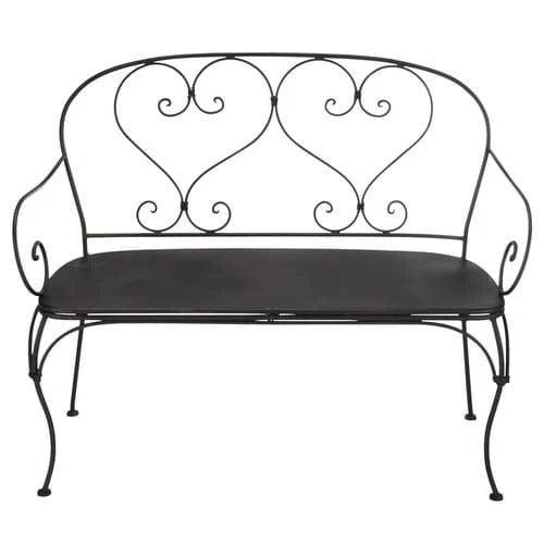Audace Classical Garden Wrought Iron Bench