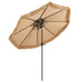 Leilani Thatched Tiki Umbrella with 8 Ribs and Tilt Adjustment