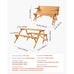 Sedona 2-in-1 Convertible Table and Bench