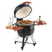 Lyra Stainless Steel Portable Charcoal Grill. Propane Gas. Cover and Cart.