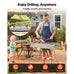 Atticus Portable Foldable Charcoal Grill, 0.16 m²