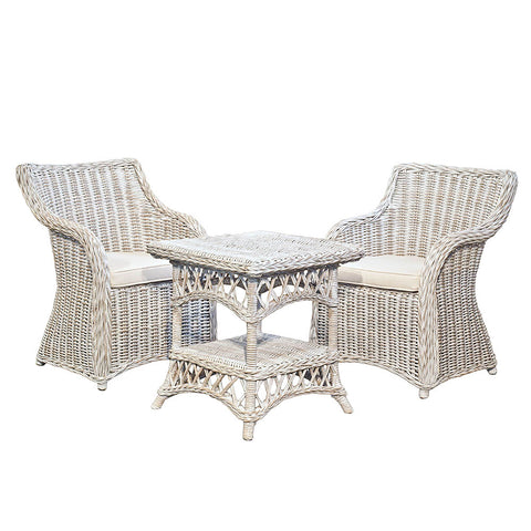 Arianna 3pc Natural Aged Wicker Set