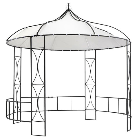 Morena Round Canopied Gazebo - 300x290 cm - 3 Canopy Colour Choices