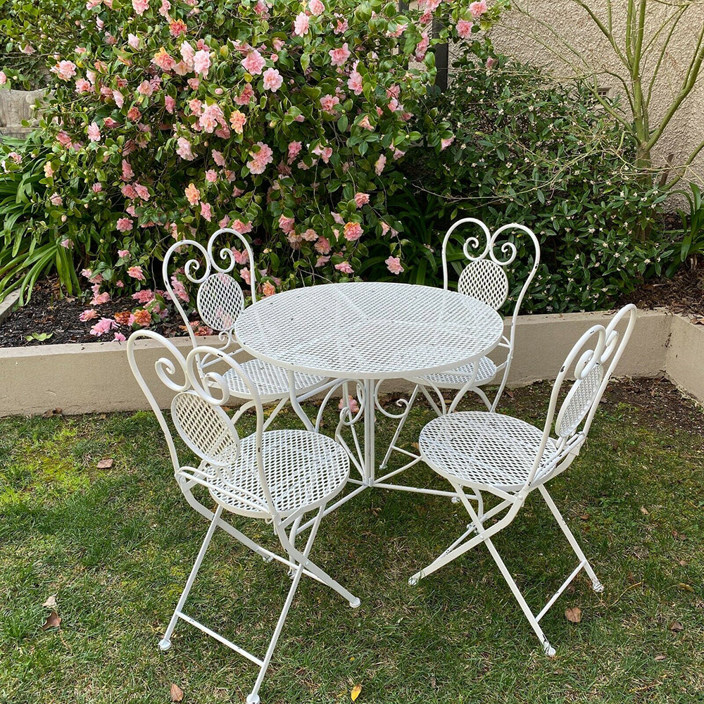 Sabrina French Provincial Style Person Dining Set in Shabby Chic