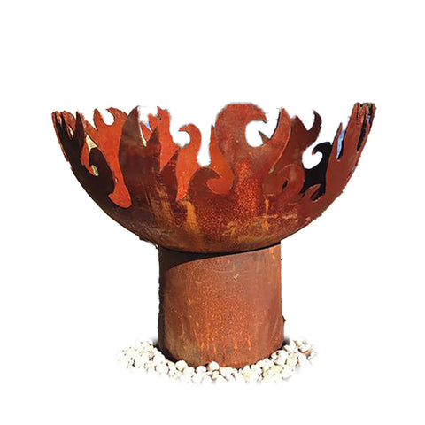 The Surya Sun Dancer Iron Sculptural Firepit