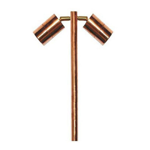 Yaima Two Directional Copper Garden Light on a Spike