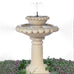 Gaia Solar Bird Bath Self-Contained Fountain - LED Illumination