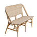 Sirena Rattan bistro Bench Seat - 3 Colours