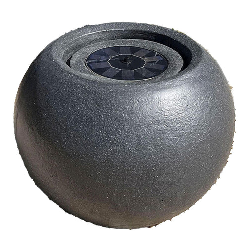 Teriyatsu Solar Ball Fountain in Grey Stone