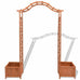 Piera Wooden Trellis/Rose Arch with Planters