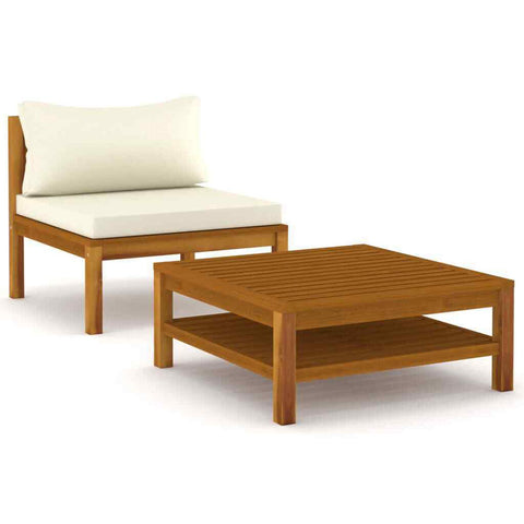Oliveiro 2pc Comfy Chair & Table Set - 2 Cols