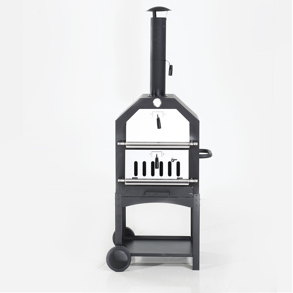 3 in 1 bbq smoker pizza oven