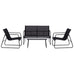 Honora 4 Seater Outdoor Lounge Set - Sofa, 2 Chairs, Table