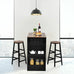 Aubrey 3Pc Bar Table Set/Dining Table w/2 Stools