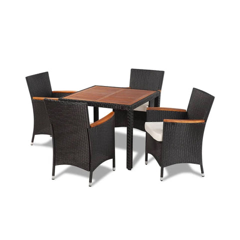 Reverie 5 Piece Outdoor Dining Set w/Cushions