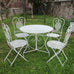 Sabrina French Provincial Style 4 Person Dining Set in Shabby Chic