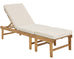 Martinique Acacia Sun Lounge Chair & Ottoman Set